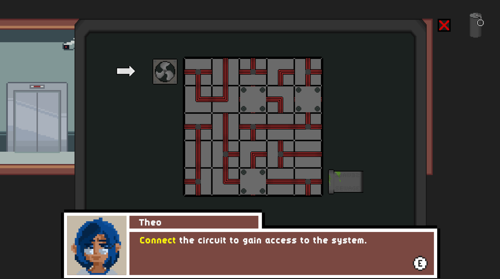 Meddlesome Company main menu screen