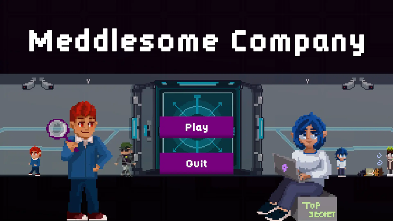 Meddlesome Company main menu screen